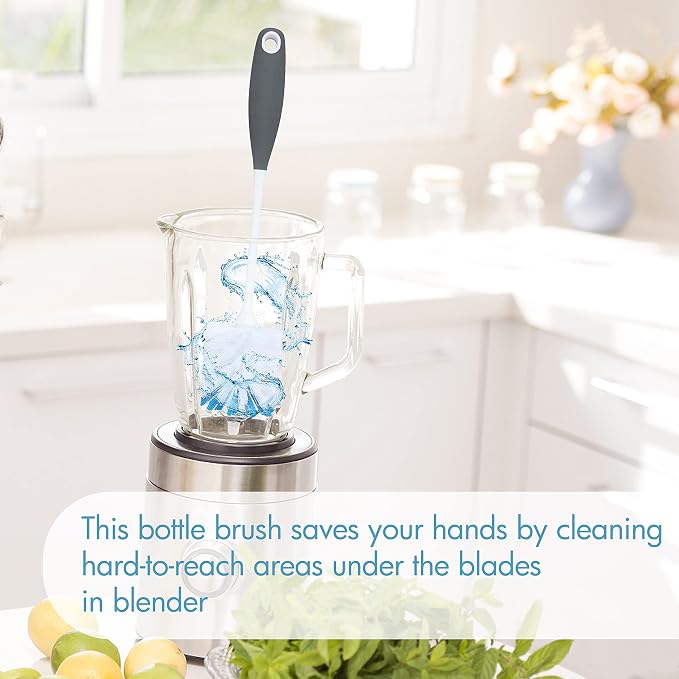 2 Pack Long Handle Bottle Scrubbing Brushes, Bottle Cleaner - Image 4