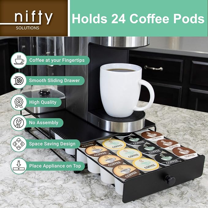 Nifty Solutions Capacity Nifty Rolling Mini Black Finish, Compatible - Image 5