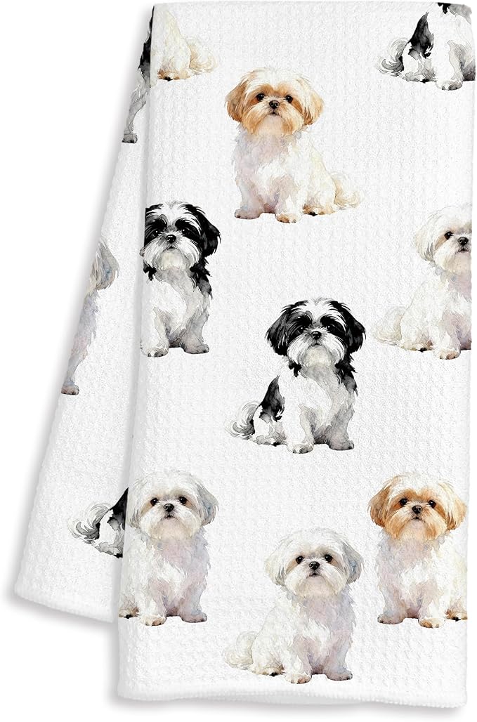Shih Tzu Kitchen Towels, Dog Lover Gifts by Unknown