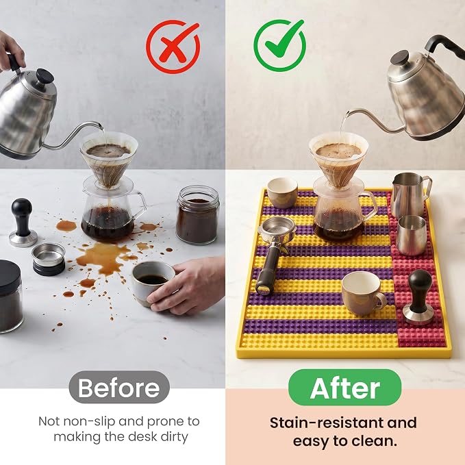 Decorative Cocktail Bar Mat 18x12 — Premium PVC Bar Mat, Non-Slip Coffee Mat - Image 6
