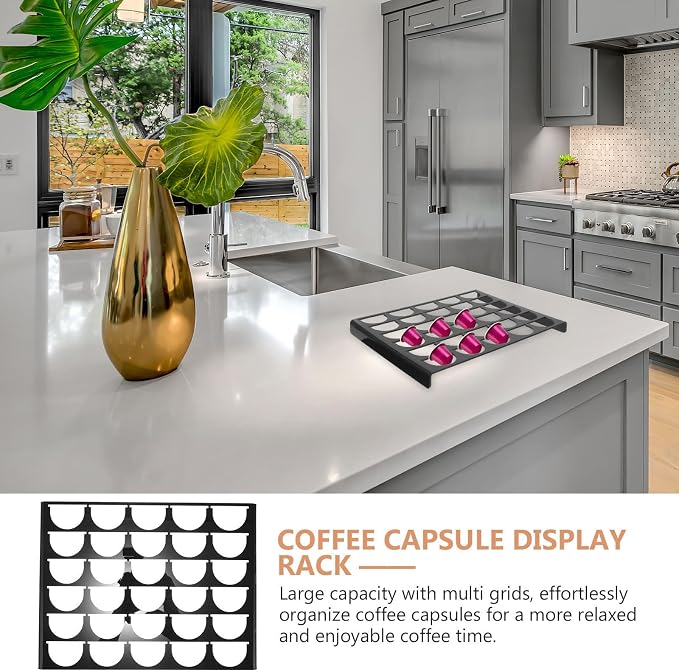 Sosoport Large Capacity Coffee Capsule Storage Holder Rack Organizer Stand Made - Image 9