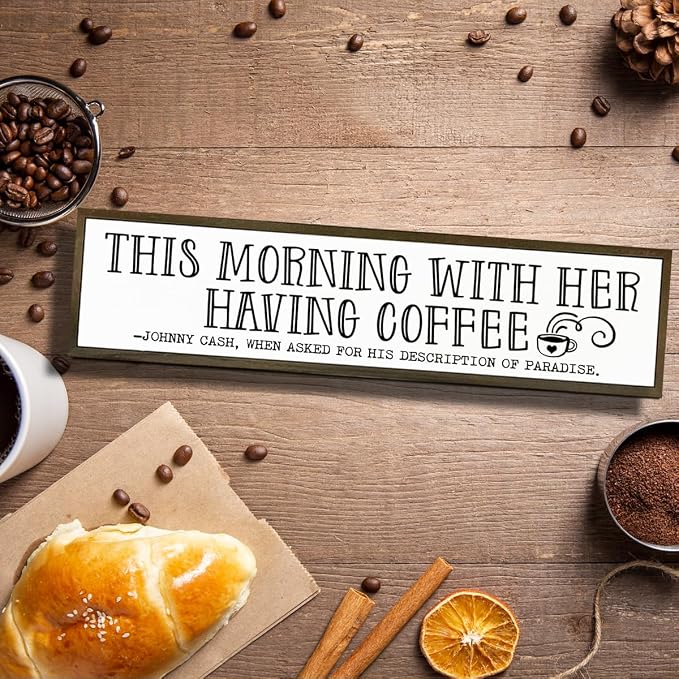 Coffee Wood Sign, Decorative Wooden Box Sign, Coffees Lover Decoration - Image 4