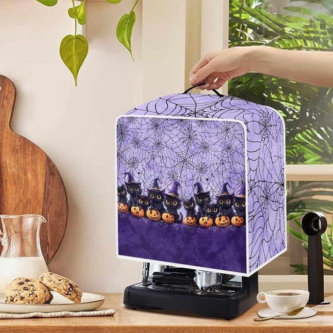 Cat Cobweb Coffee Maker Cover for Kitchen - Image 5