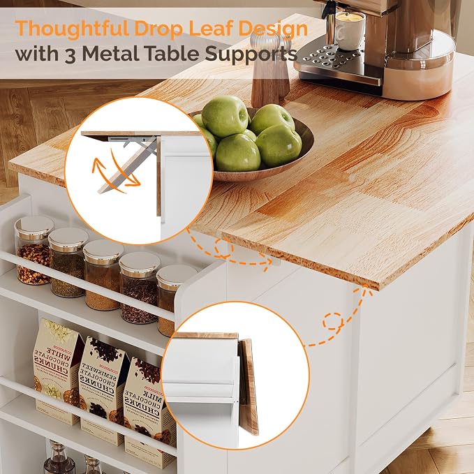 VINGLI Fluted Kitchen Island - Image 4