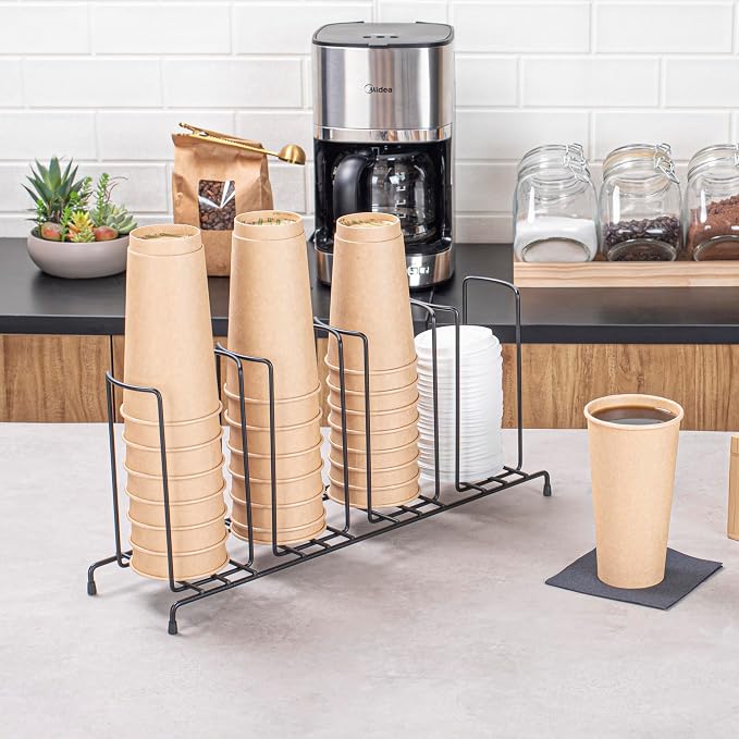 Restaurantware Restpresso 18.5 Inch x 5 Inch x 8.5 Inch Coffee Cup Organizer 1 - Image 3