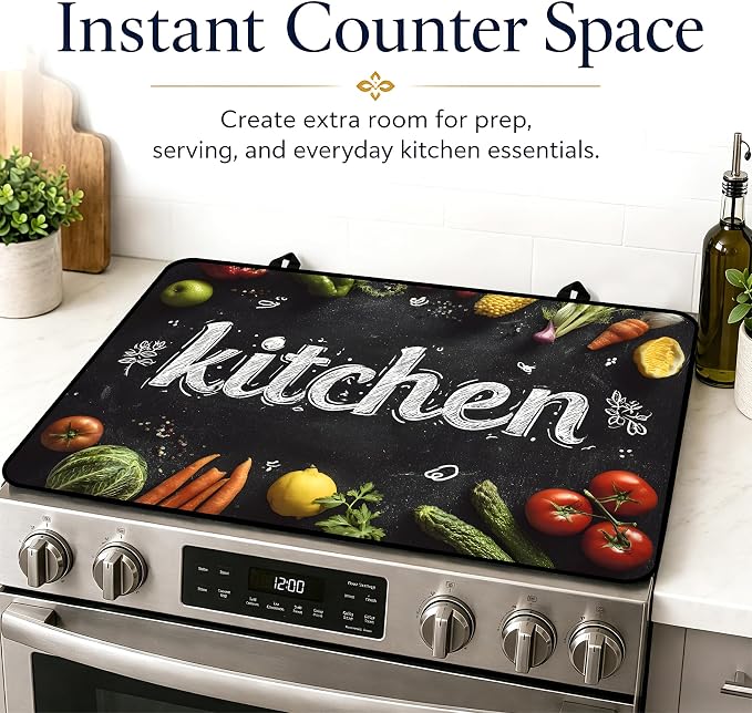 Multi-Design Stove Top Cover for Glass/Electric Stoves, 3-in-1 Counter - Image 7