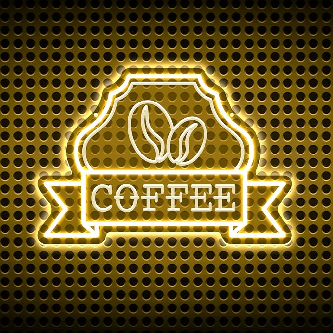 Coffee Neon Signs for Wall Decor Bright Led Lights for Coffee Bar Led Sign Room by Unknown