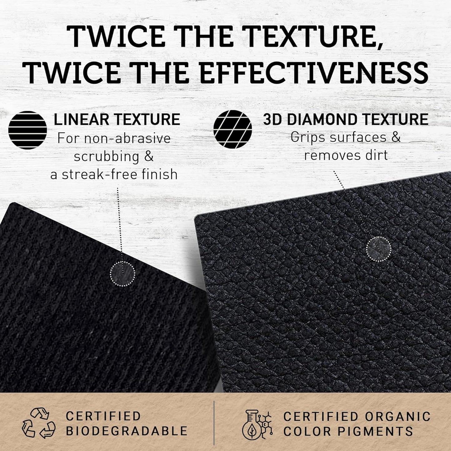 Nordhus Design Large Swedish Dishcloths, 10 Pack Grey- 9.5 X 8 inch Reusable, Washable Cellulose Cotton Kitchen Cloths - Replace Paper Towels, Wipes, Sponges, Dish Rags