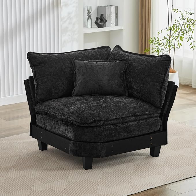 Corner Seat for Sectional Sofa, Modular Cloud Couch by OQQOEE