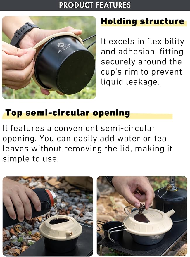 CAMPINGMOON Silicone Sierra Cup Lid - Image 3