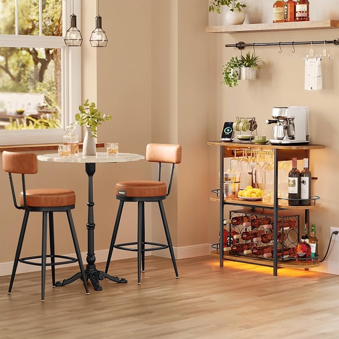 VASAGLE Bar Cabinets for Home, LED Coffee Bar - Image 7