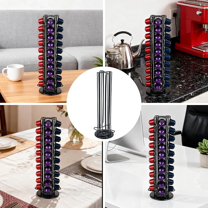 Black 40 Pods Coffee Pod Holder - Image 7