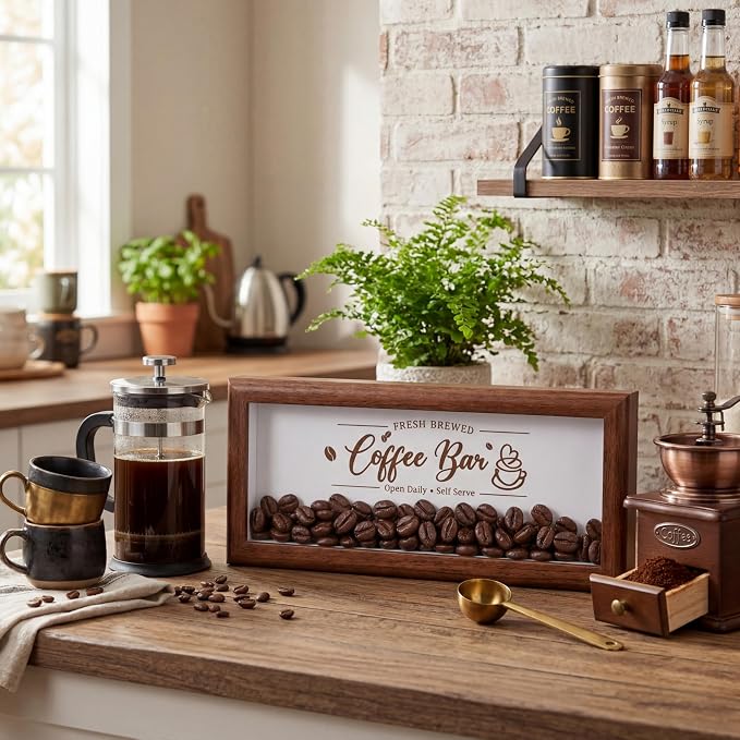 Novabright Daily Wooden Coffee Bar Sign - Image 5