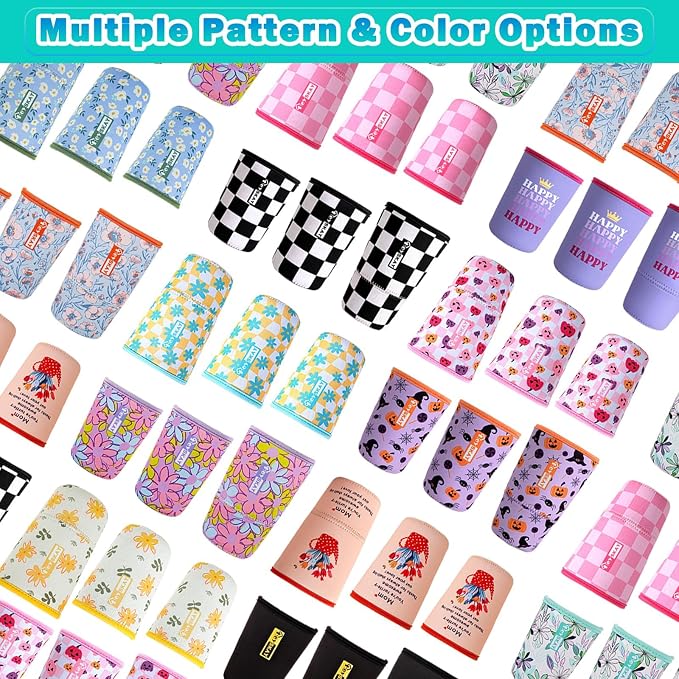 HEYSKAY Insulated Coffee Cup Sleeves Reusable Neoprene Iced Coffee Sleeve - Image 8
