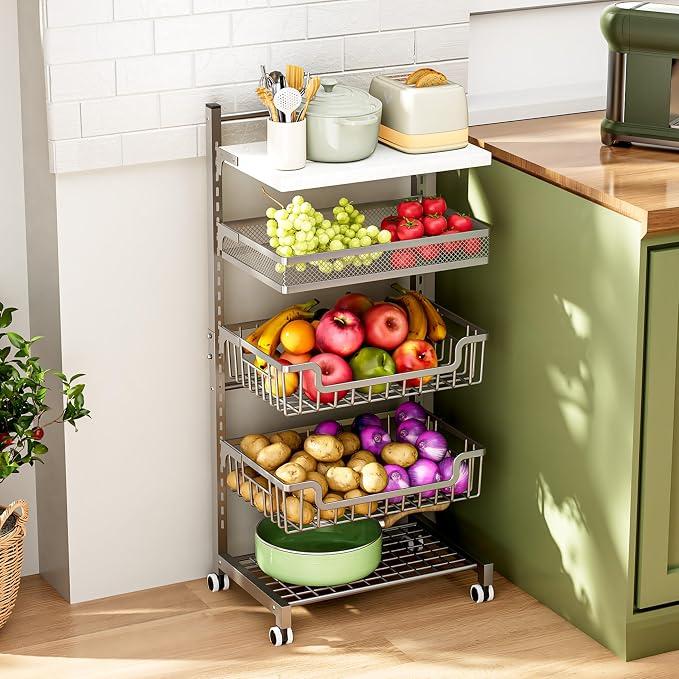 HapiRm Fruit Basket Kitchen Cart - Image 8