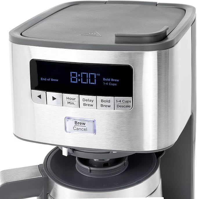 GE Drip Coffee Maker With Timer | 10-Cup Thermal Carafe Coffee Pot Keeps Coffee - Image 7