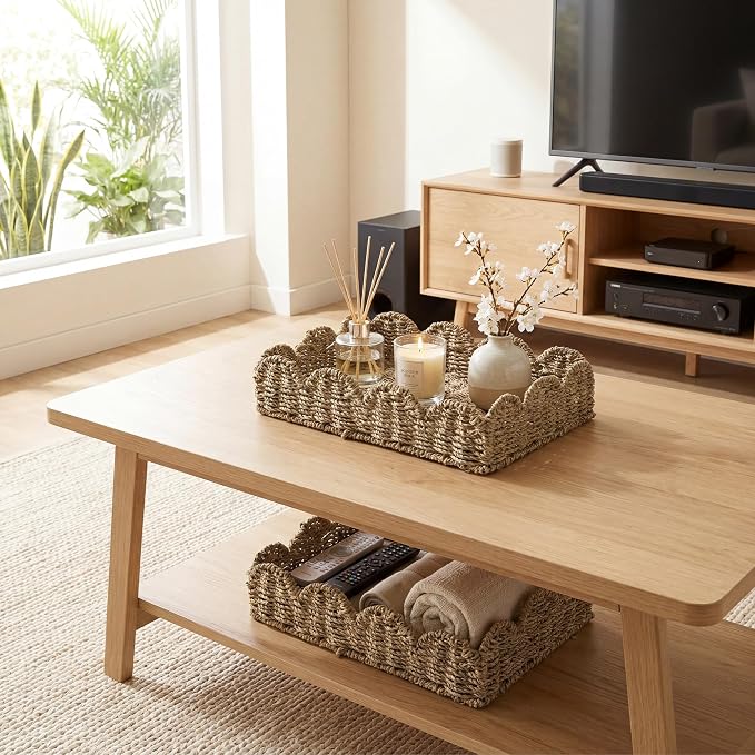 StorageWorks Large Scalloped Basket Trays - Image 7