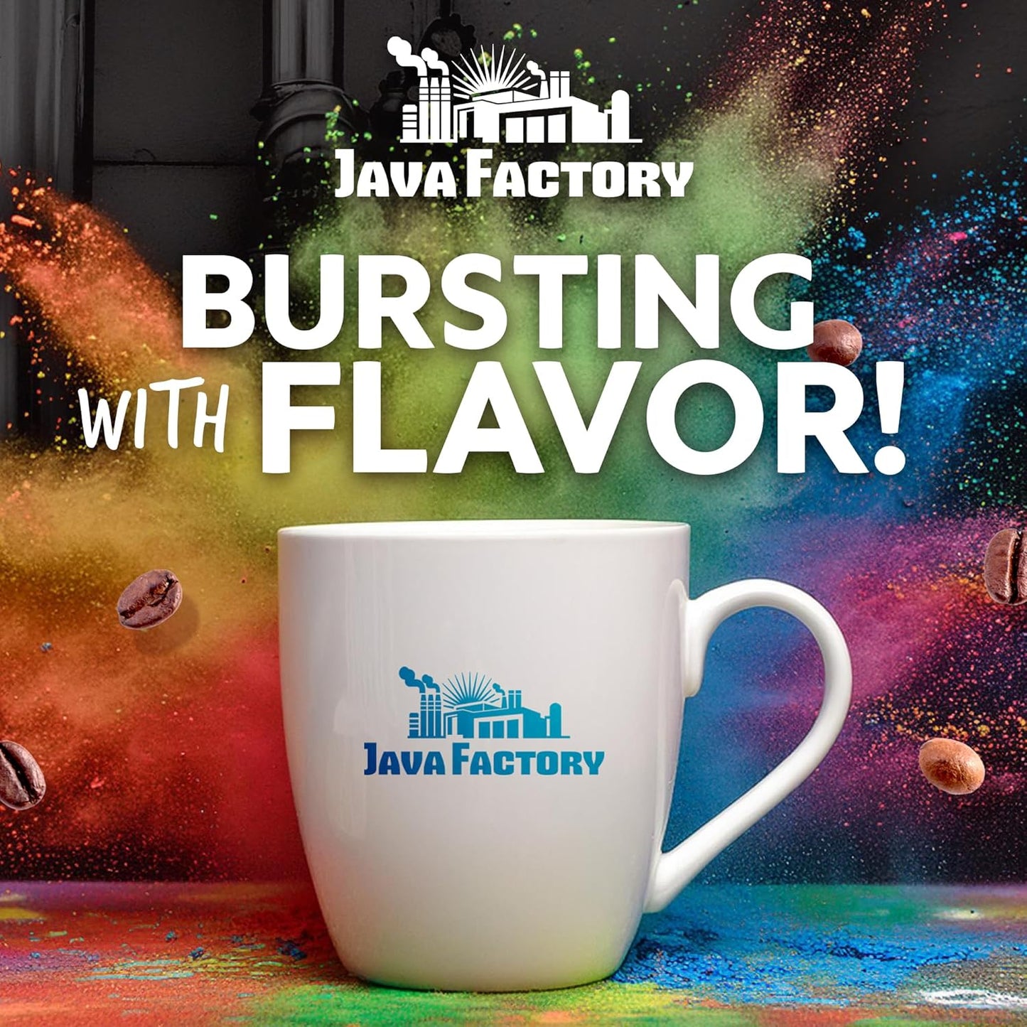 Java Factory Flavored Coffee Pods, Peanut Butter and Jelly, Compatible with K Cup Brewers, 40 Count