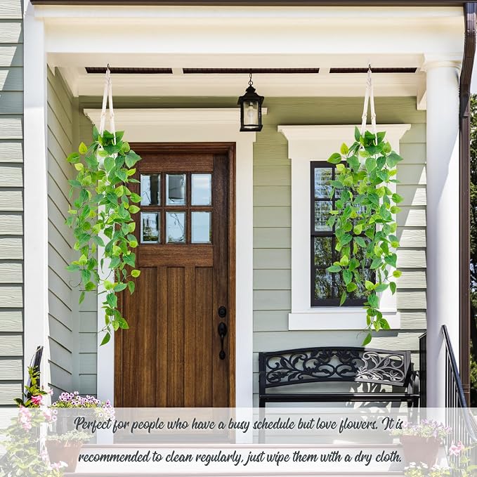 LOYWREE 2 Pack Artificial Hanging Plant Kit - Image 6