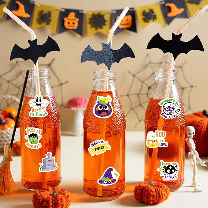 Haooryx Halloween Religious Sticker Rolls - Image 6