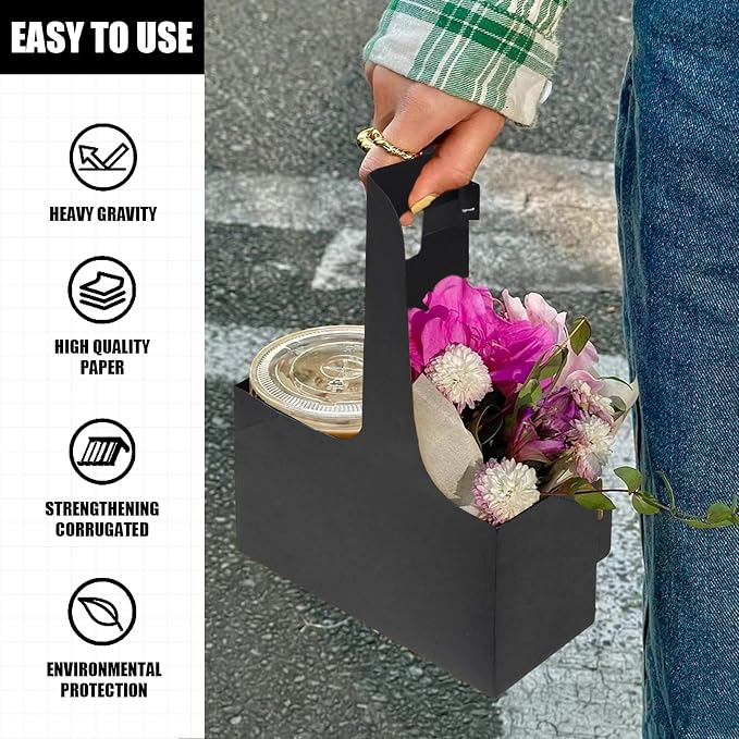 2 Cup Disposable Drink Carrier for Delivery - Image 5