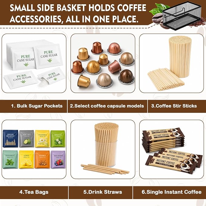 Coffee Pod Holder for Countertop Coffee Bar Organizer 36 Capacity Capsule Pods - Image 5