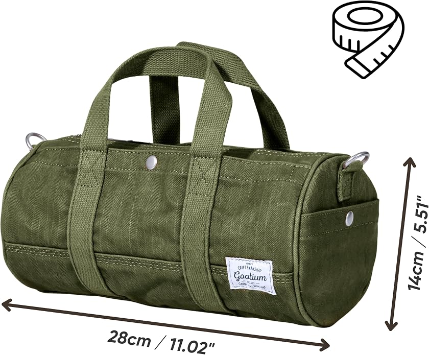 GOOTIUM Compact Crossbody Bag – Canvas Shoulder Bag & Travel Organizer – - Image 5