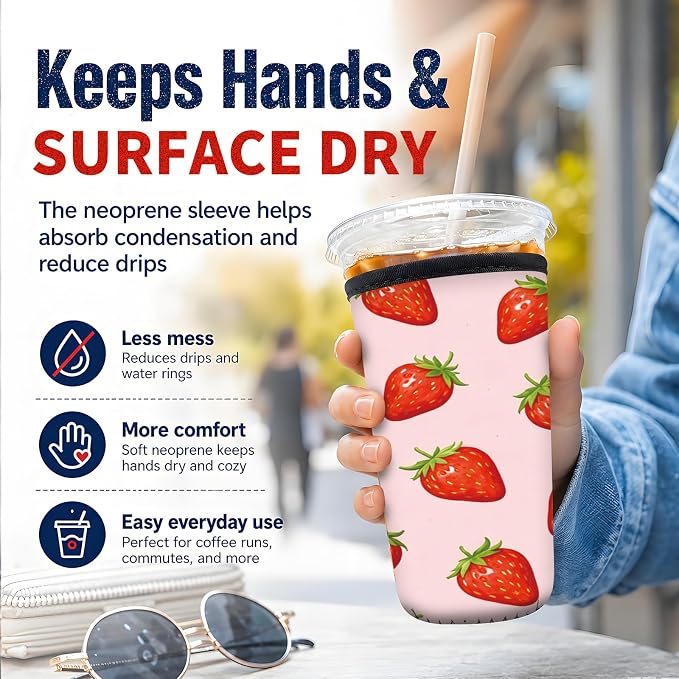 Reusable Neoprene Coffee Sleeve - Image 2