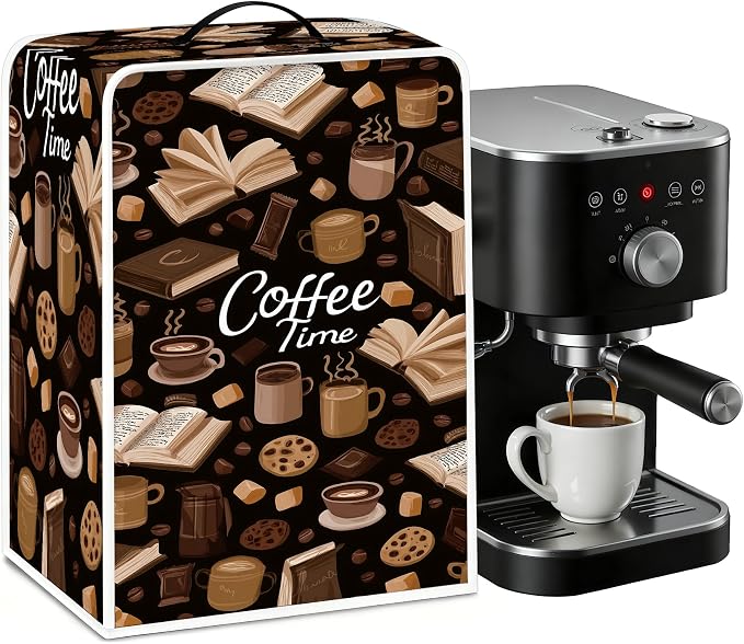 BVBOX Coffee Maker Cover, Durable Dustproof Lightweight Polyester Cotton Blend by BVBOX
