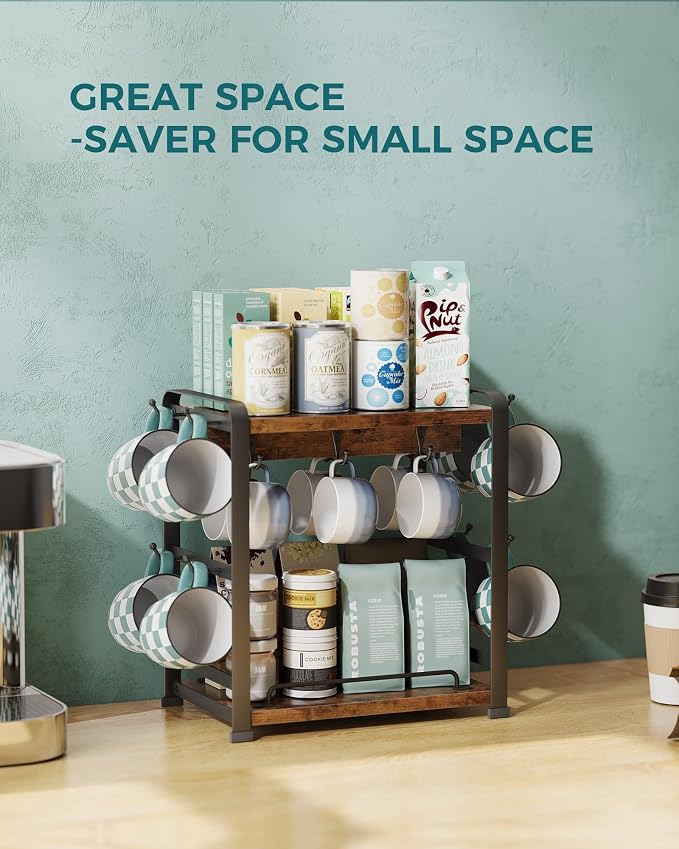 OROPY Wooden Coffee Bar Organizer - Image 7