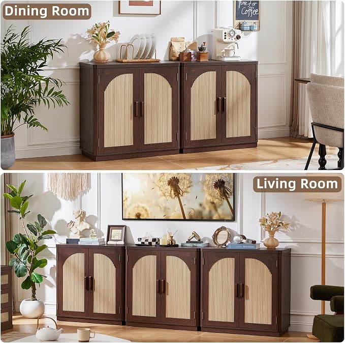 LEYAOYAO Fluted Buffet Cabinet - Image 9
