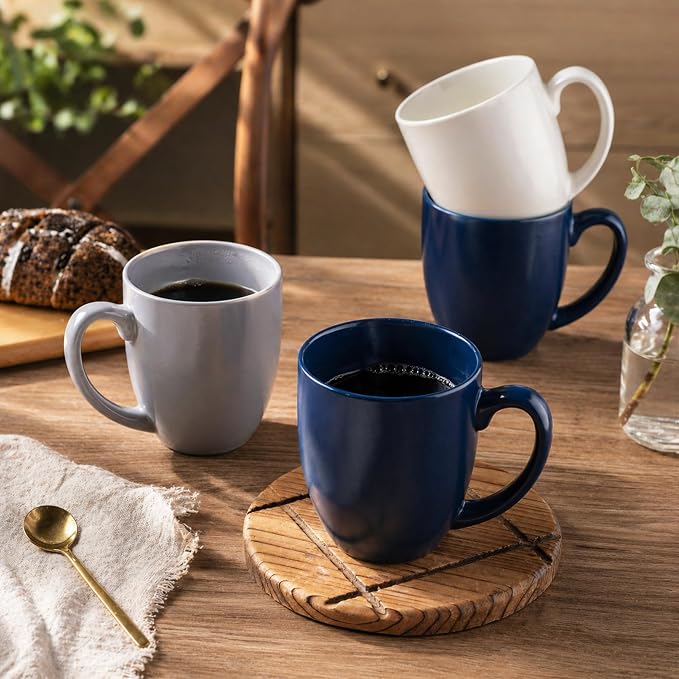 AmorArc 16oz Coffee Mugs Set of 6, Large Ceramic Coffee Mugs - Image 5