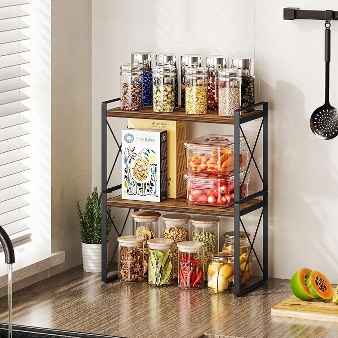 Giikin Kitchen Countertop Organizer, Spice Rack Riser Shelf - Image 4