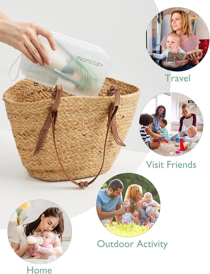 Momcozy Bottle Brush Kit with Push-Press Foam Design - Image 4