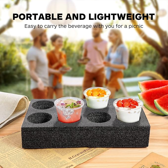 GANAZONO Multiple Holes Cup Holder Foam 8 Cup Carrier Tray Drink Carrier - Image 6