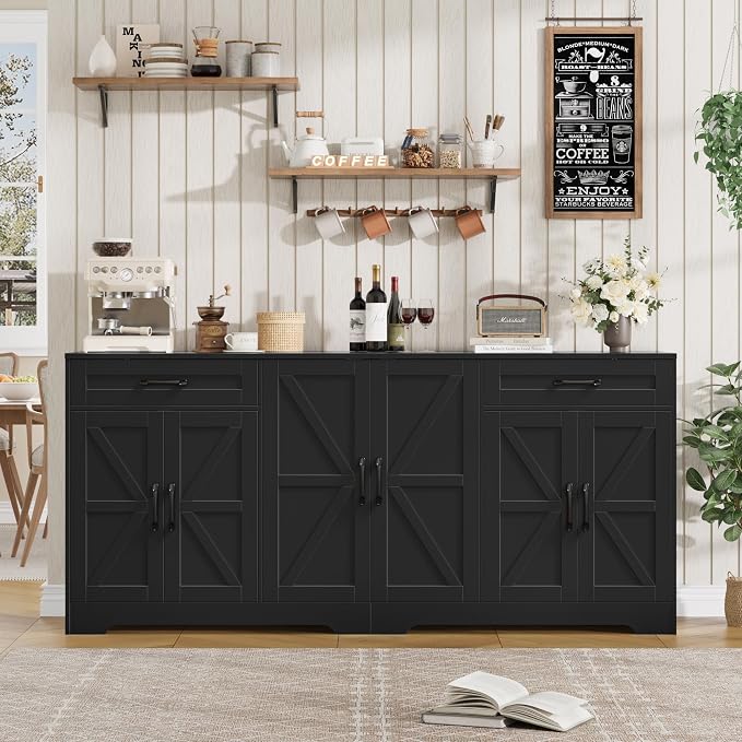 BOTLOG 71” Large Sideboard Buffet Cabinet - Image 2