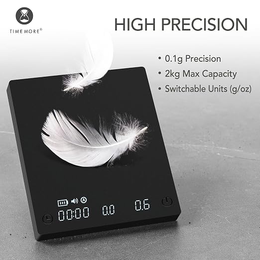 Timemore Basic Mini Coffee Scale, Slim & Lightweight Design, Three Modes | - Image 3