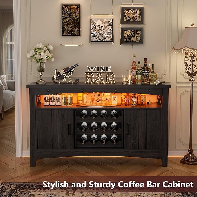 Armocity Farmhouse Bar Cabinet - Image 4