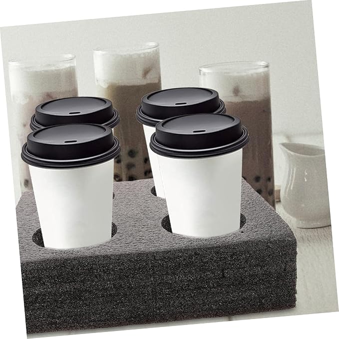 LIFKOME Takeout Coffee Cup Carrier Tray Portable Compartment Drink Holder - Image 7