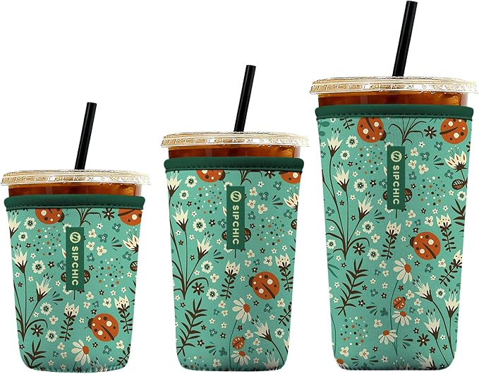 Iced Coffee Sleeve – Neoprene Reusable Cup Sleeves by Unknown