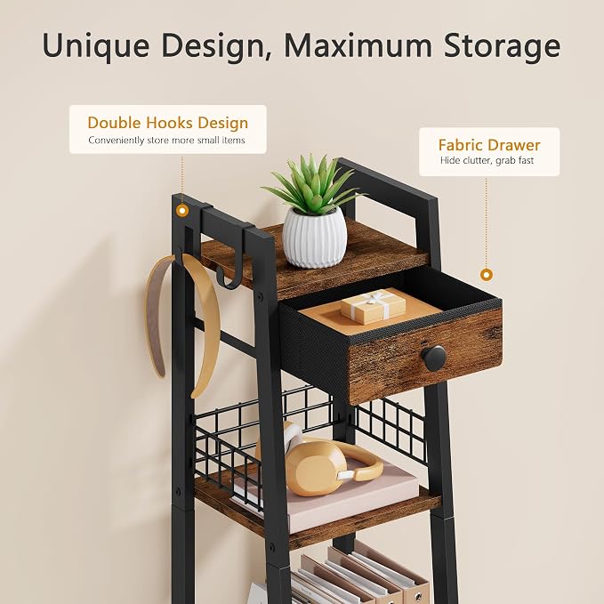 Gewudraw 4-Tier Narrow Ladder Shelf - Image 7