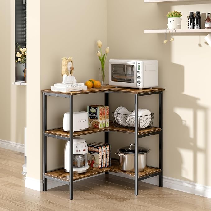 VECELO Corner Cabinet Table - Image 7