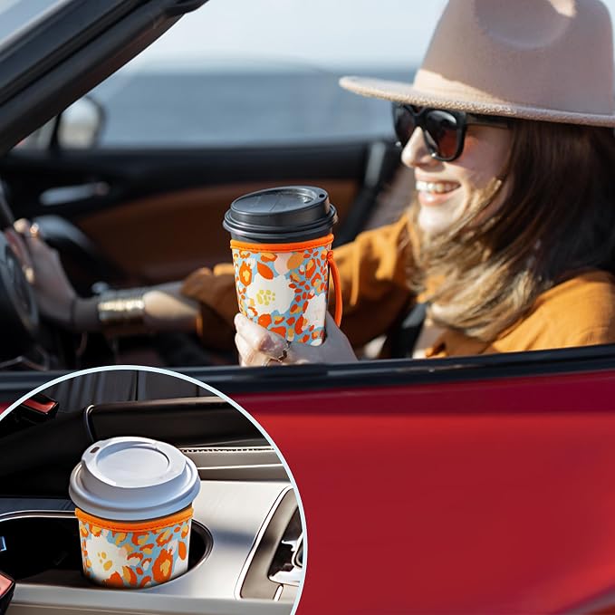 KJQJLY 3 Pack Reusable Iced Coffee Sleeves - Image 7
