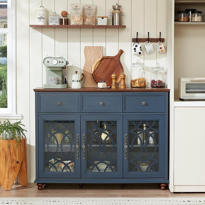 Joaxswe Farmhouse Sideboard Buffet Cabinet - Image 3
