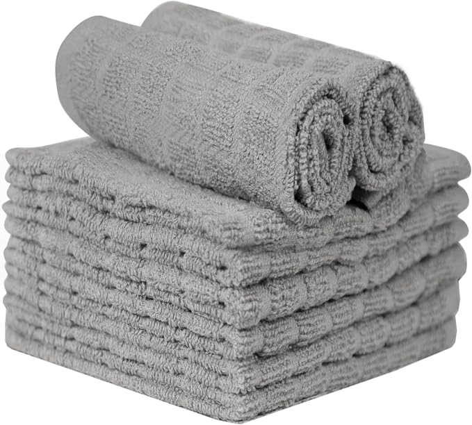 Bumble Dish Cloths | 12" x 12" | 100% Cotton Kitchen Towels | 406 GSM | Soft - Image 4