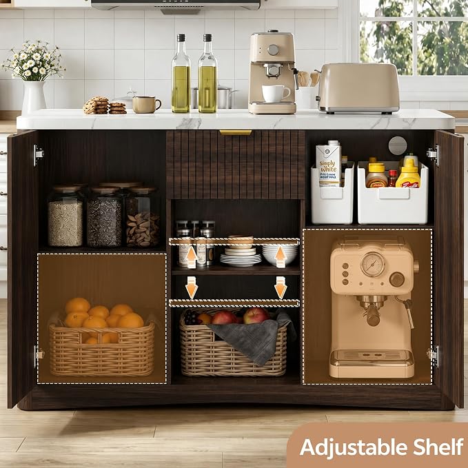 Marble Top Kitchen Island - Image 2