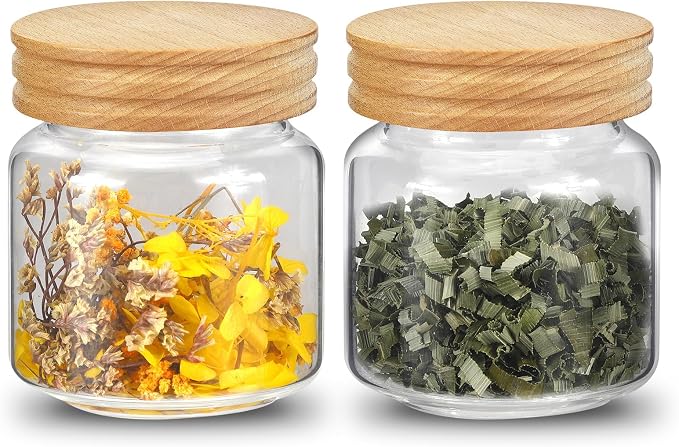 Small Glass Jars with Airtight Lid 13oz Seasoning Containers Glass Spice Jar - Image 5