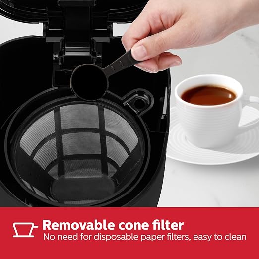 Holstein Housewares 5-Cup Programmable Coffee Maker, 25oz Drip Coffee Machine - Image 3