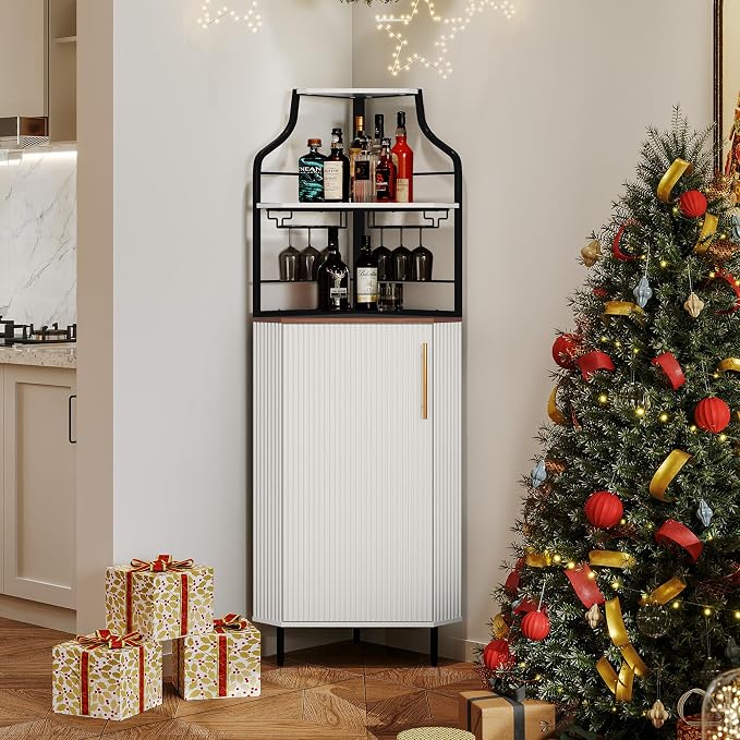 ARTPOWER Corner Bar Cabinet - Image 4