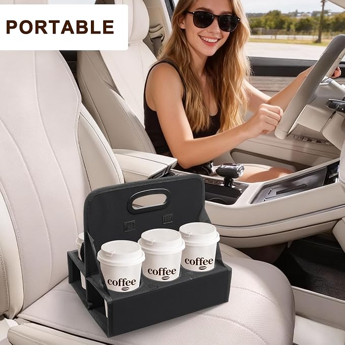 AKAYOK 6-Cup Reusable Foldable Drink Carrier - Image 2